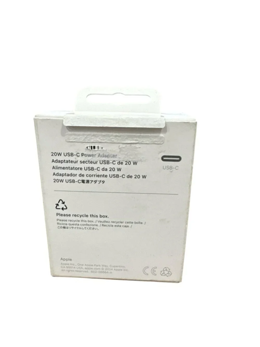 Apple USB-C 20W Power Adapter In Original Box For Fast Charging Devices